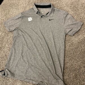 Clemson Football Issued Collared Golf Shirt